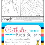 Catholic Kids Bulletin Coloring Page   A Free Printable For Every   Free Printable Catholic Mass Book