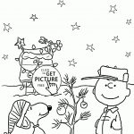 Charlie Brown And Christmas Coloring Pages For Kids, Printable Free   Free Christmas Coloring Printables
