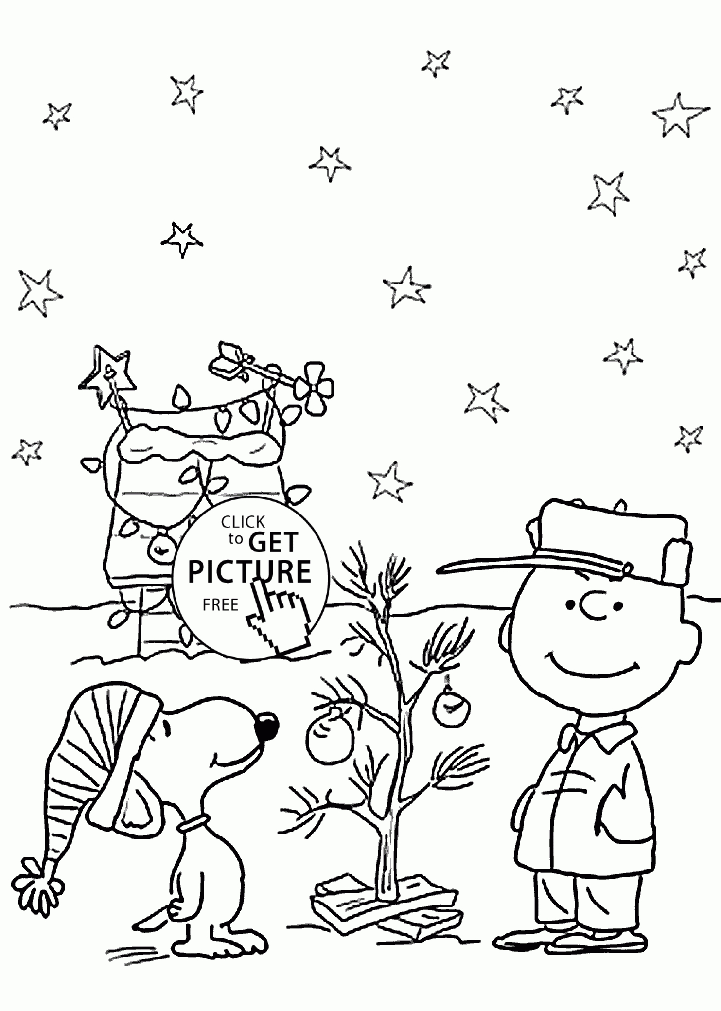 Charlie Brown And Christmas Coloring Pages For Kids, Printable Free - Free Christmas Coloring Printables