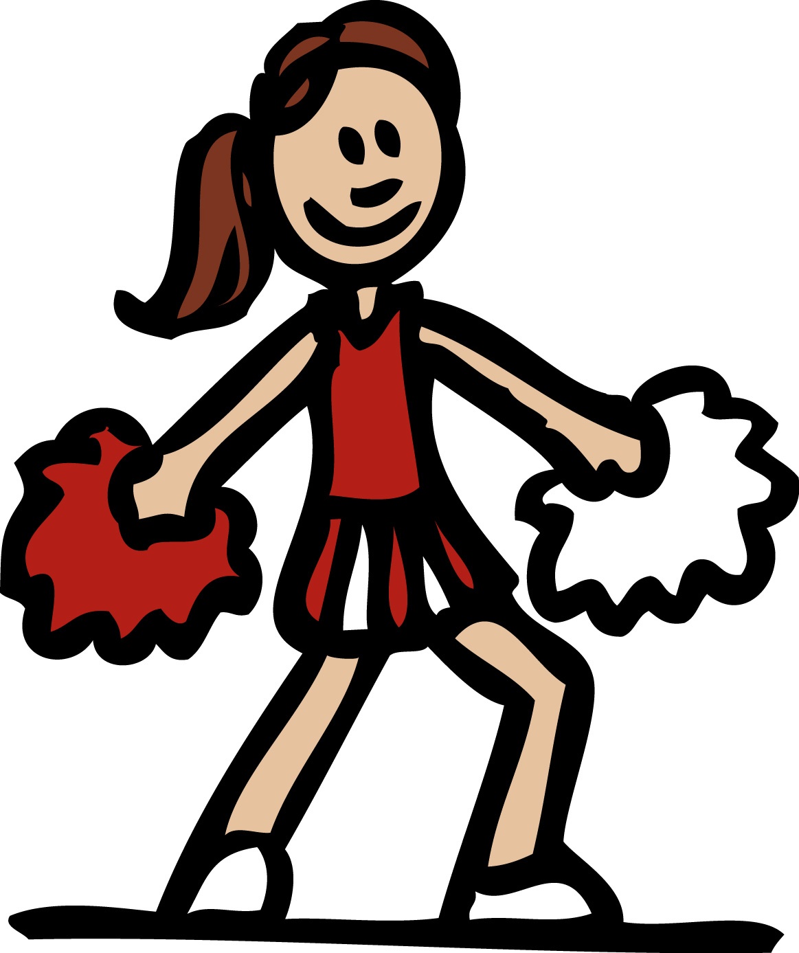 Cheerleader Clip Art Free - Cliparting - Free Printable Cheerleading Clipart