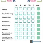 Chores For 6 To 8 Year Olds + A Free Chore Chart Printable   Free Printable Chore Charts For 10 Year Olds