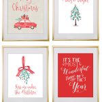 Christmas Free Printable Wall Art | Free Printables   Free Printable   Free Christmas Printables