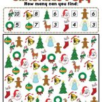 Christmas I Spy   Free Printable Christmas Counting Worksheet   Free Printable Christmas Games For Preschoolers