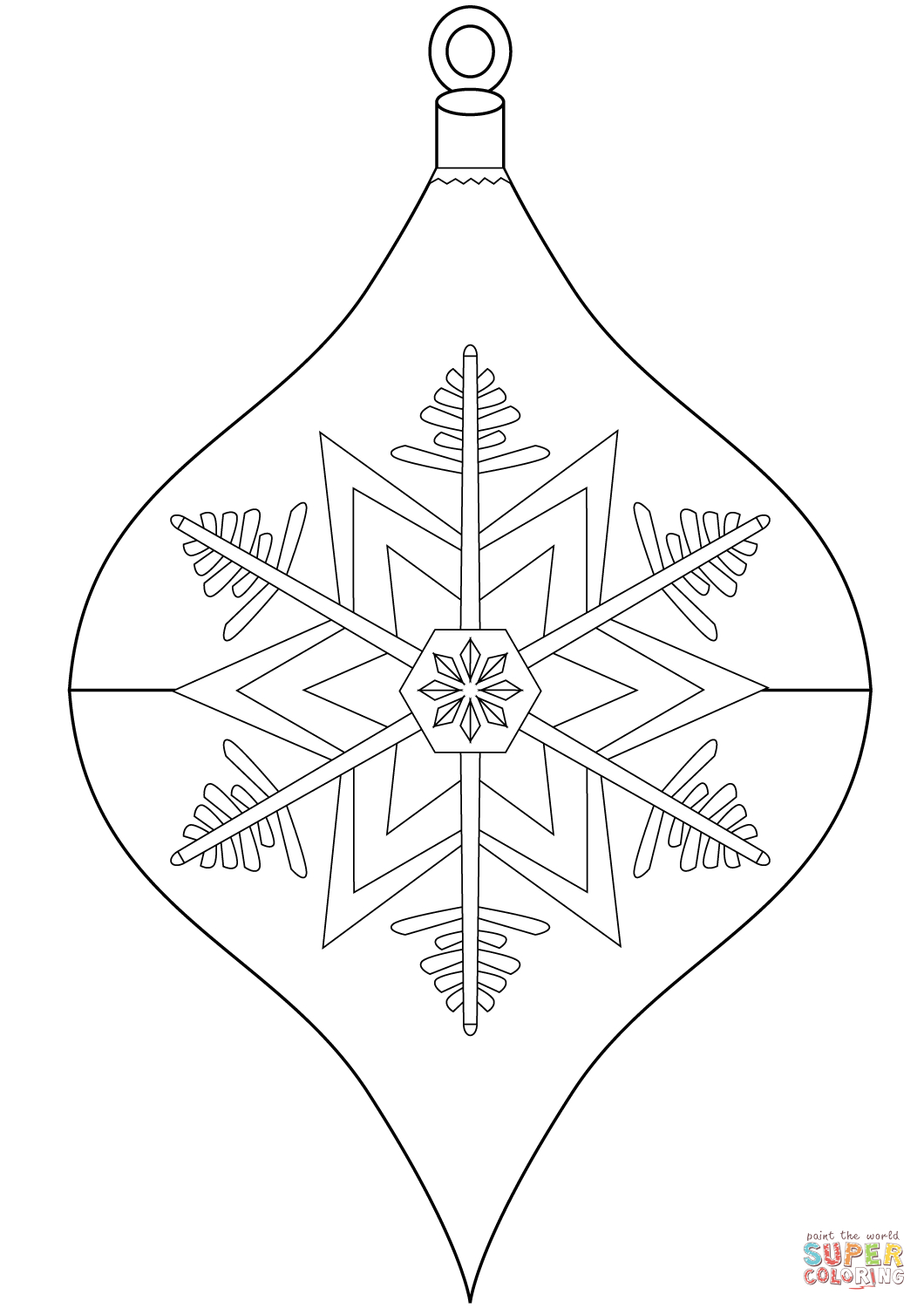 Christmas Ornament Coloring Page | Free Printable Coloring Pages - Free Printable Christmas Ornament Coloring Pages