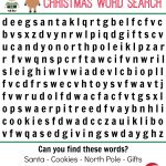Christmas Word Search Free Printable   No Time For Flash Cards   Christmas Find A Word Printable Free