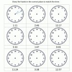 Clock Worksheets   To 1 Minute   Free Printable Time Worksheets For Grade 3