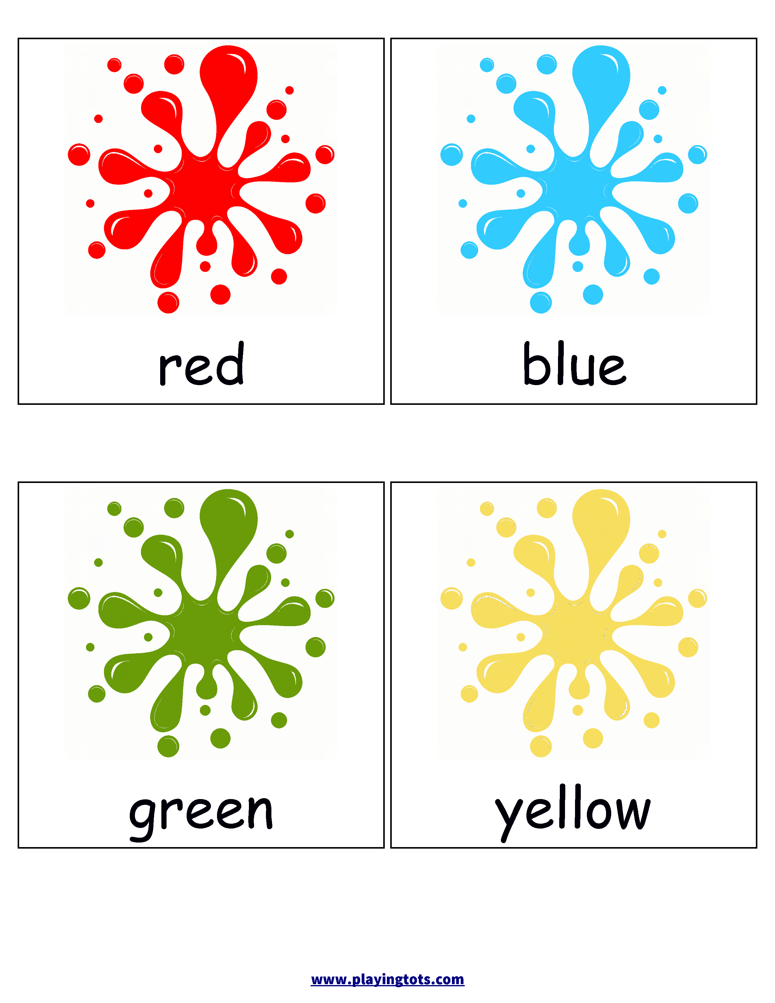 Color Flashcards | ~Colors~ | Color Flashcards, Flashcards For Kids - Color Flashcards Printable Free