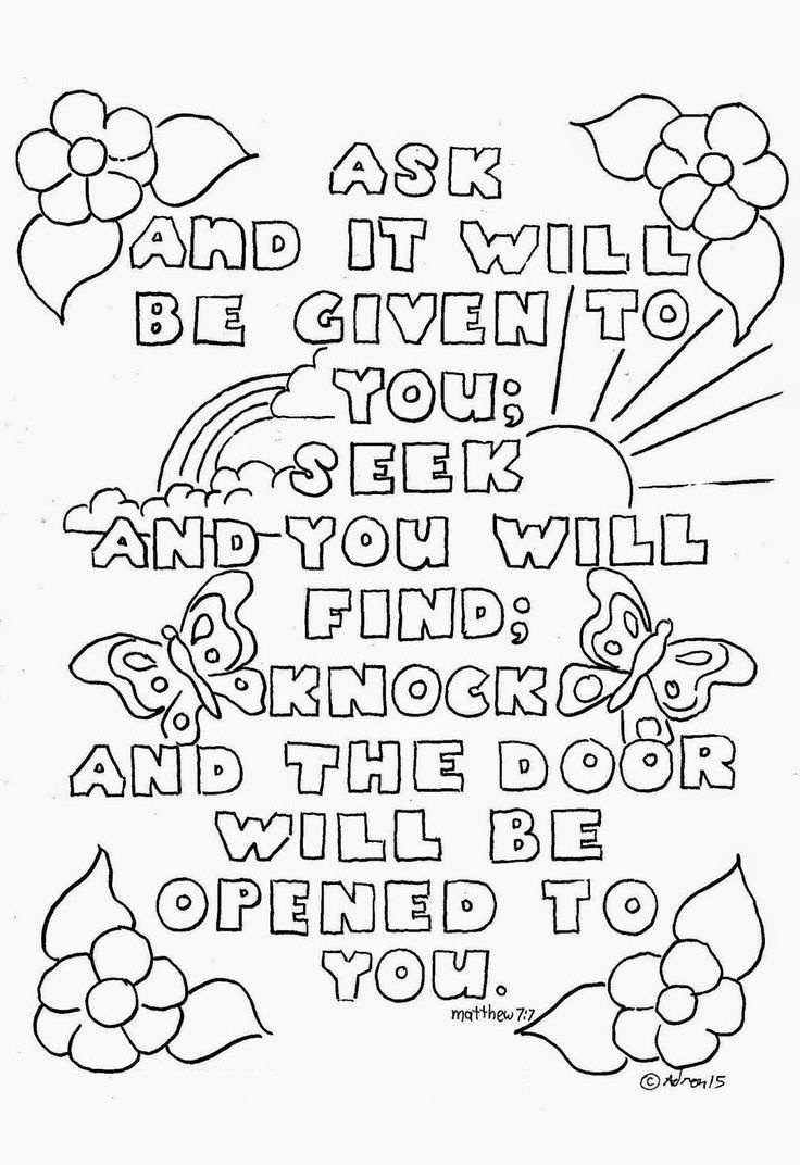 Coloring Book World ~ Top Free Printable Bible Verse Coloring Pages - Free Sunday School Printables