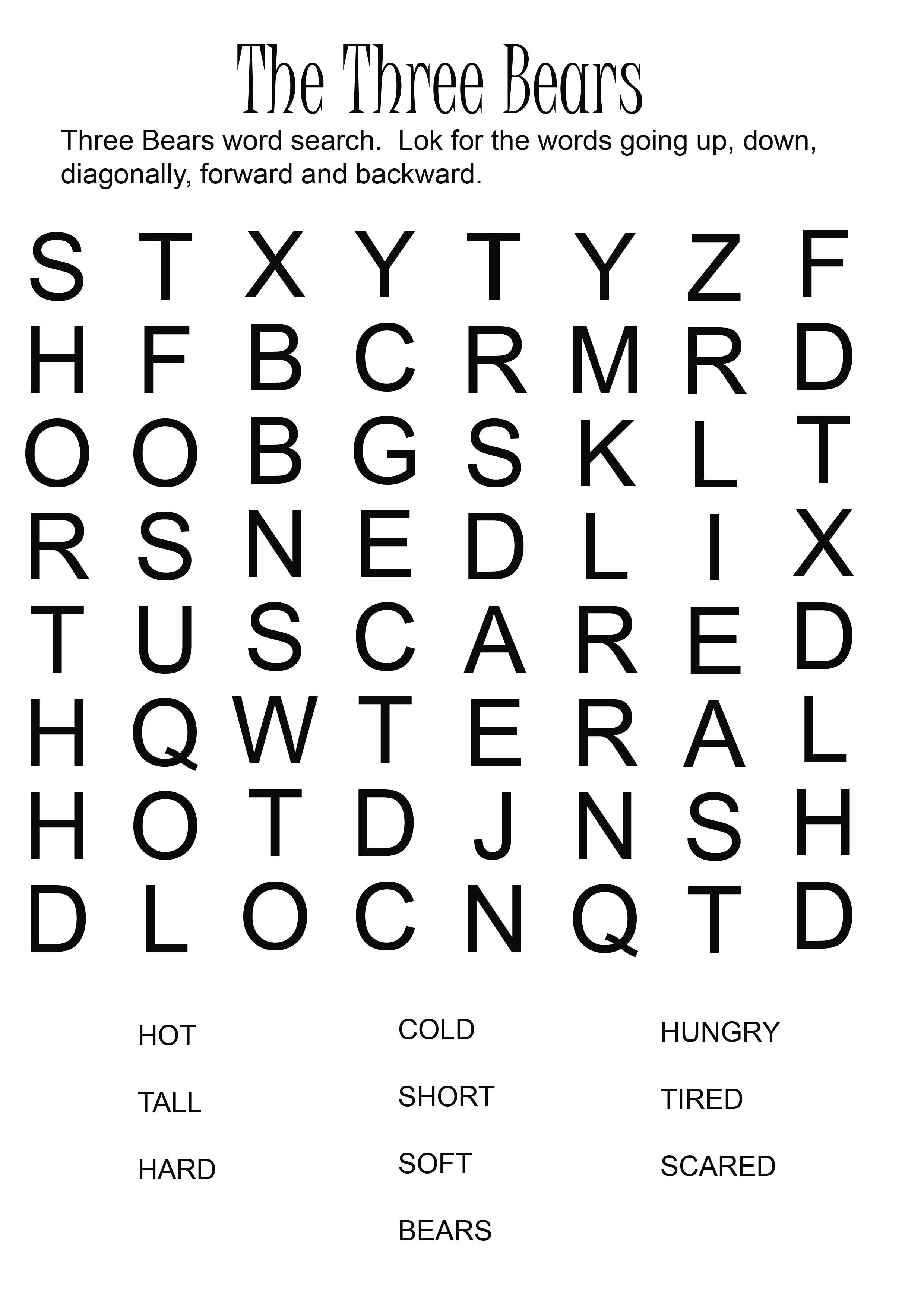 Large Printable Word Search Puzzles Printable Blank World