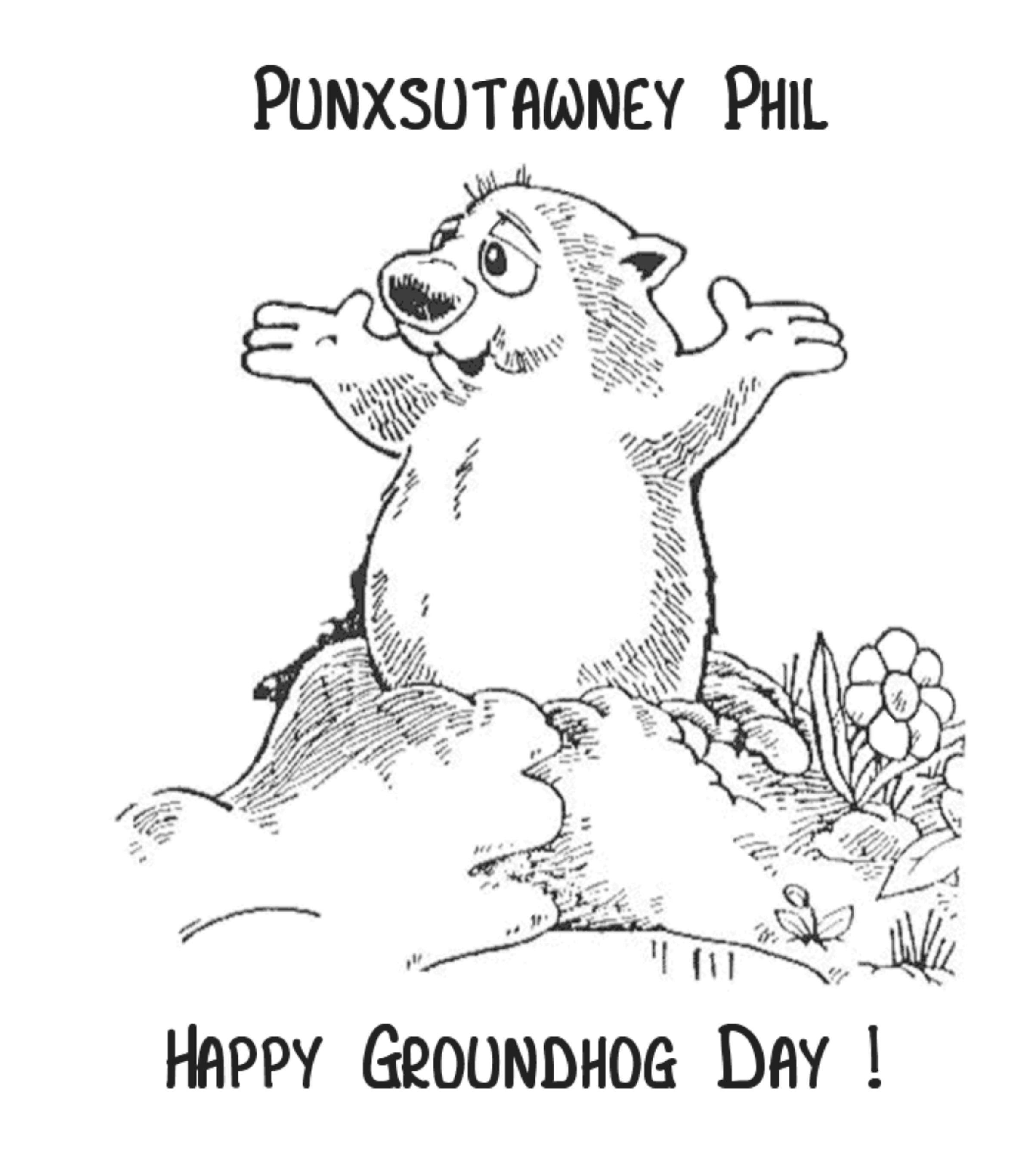 Groundhog Day Worksheets Best Coloring Pages For Kids Free