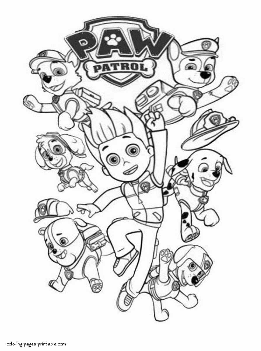 Coloring Ideas : Paw Patroling Printables Games Online Free For Kids - Free Printable Paw Patrol Coloring Pages