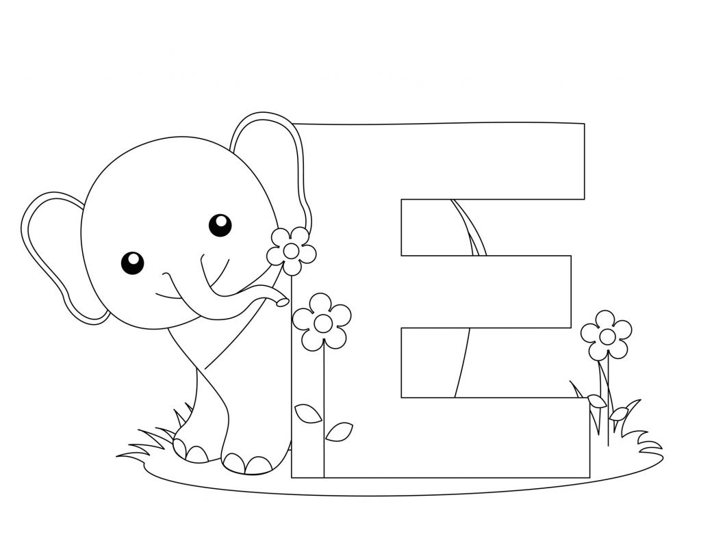 Letter A Coloring Pages Of Alphabet (A Letter Words) For Kids - Free