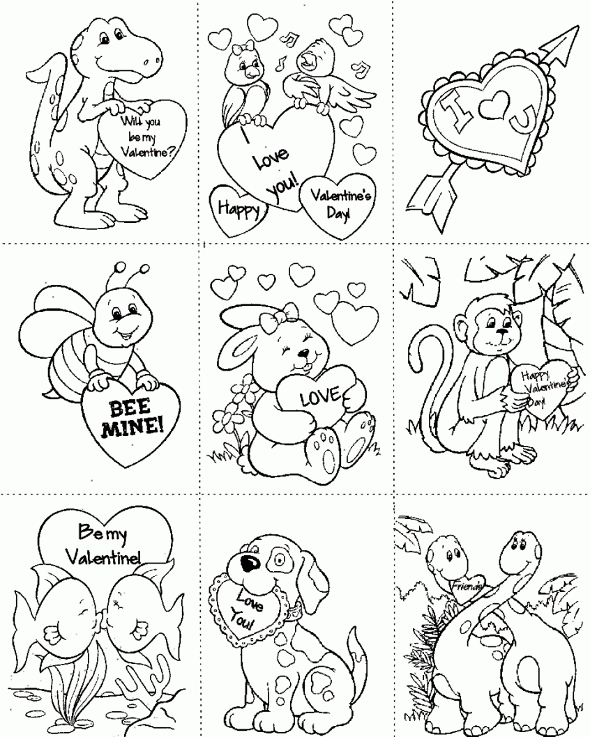 Coloring Pages Ideas: Coloring Pages Ideas Valentines Day Cards Free - Free Valentine Printables Coloring