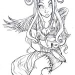 Coloring Pages Ideas: Fairy Coloring Pages For Adults Dark Tale Hard   Free Printable Coloring Pages For Adults Dark Fairies