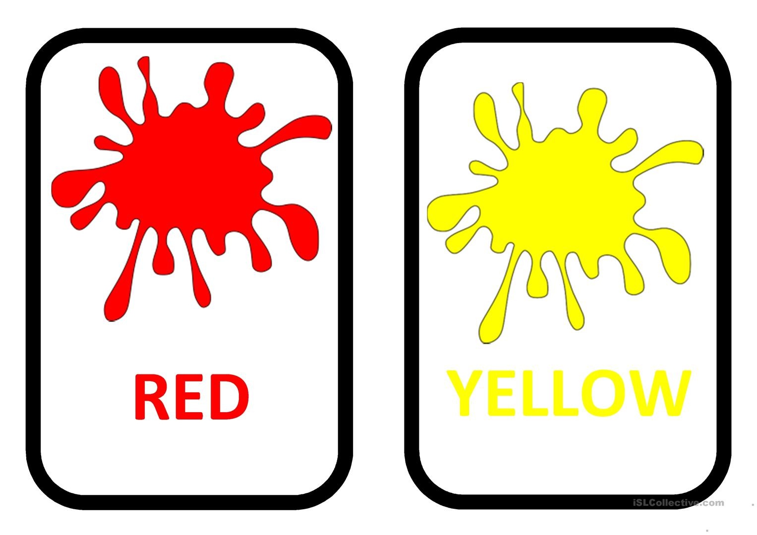 Colours Flashcards Worksheet - Free Esl Printable Worksheets Made - Color Flashcards Printable Free