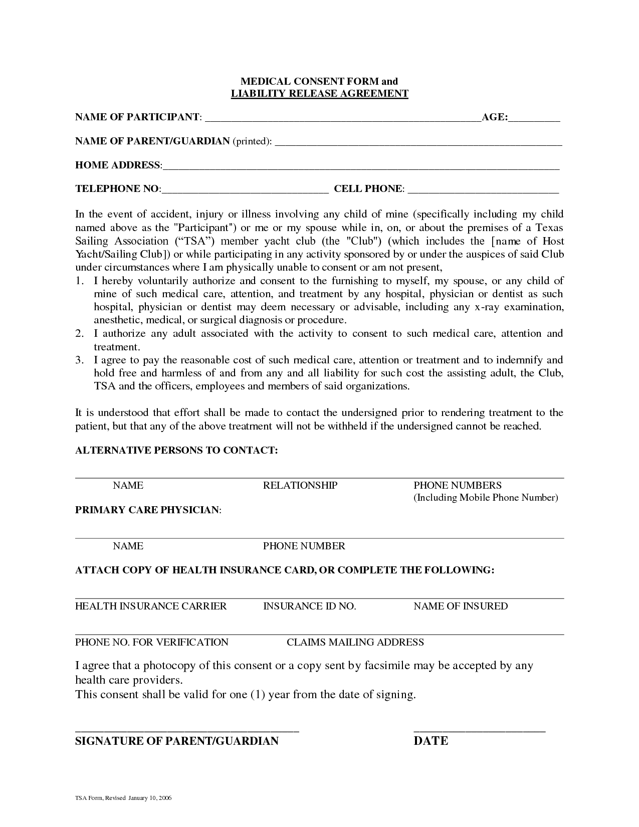 Consent Form To Release Medical Information Images - Medical - Free Printable Medical Consent Form