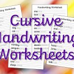 Cursive Handwriting Worksheets – Free Printable! ⋆ Mama Geek   Free Handwriting Printables