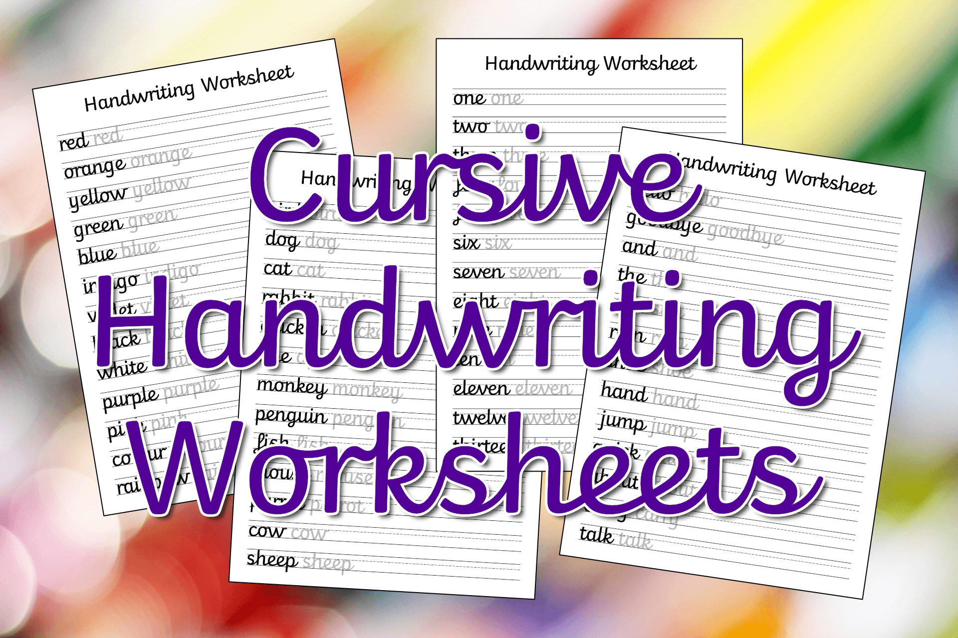 Cursive Handwriting Worksheets – Free Printable! ⋆ Mama Geek - Free Handwriting Printables