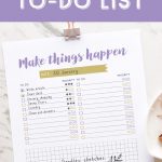 Cute Free Printable To Do List {With Space For Doodles}   Free Printable List Paper