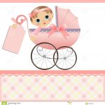 Cute Template For Baby Card Stock Vector Illustration Of Dedication   Free Printable Baby Cards Templates