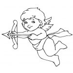 Cute Valentine Cupid Coloring Page | Free Printable Coloring Pages   Free Printable Pictures Of Cupid