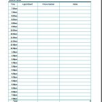 Daily Appointment Calendar Printable Free | Printable Online   Free Printable Appointment Sheets