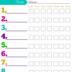 Daily Responsibilities Chart For Kids! Free Printable To Help   Free Printable Toddler Chore Chart