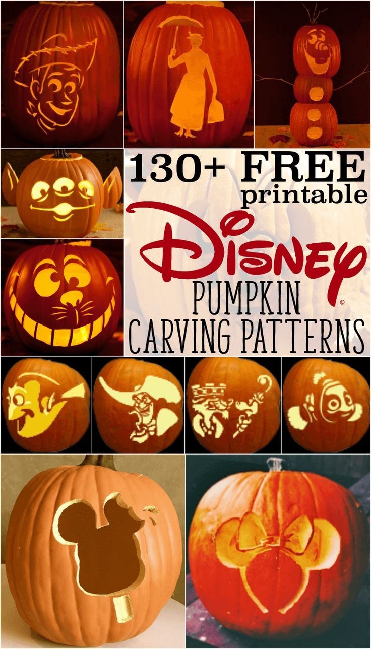 Disney Pumpkin Stencils: Over 130 Printable Pumpkin Patterns - Pumpkin Carving Patterns Free Printable