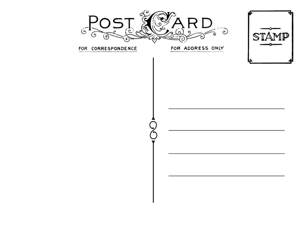 Diy Postcard Save The Date Back | Wedding Stationary | Free - Free Blank Printable Postcards