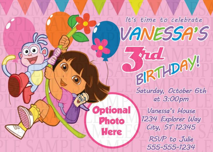 Dora Birthday Cards Free Printable