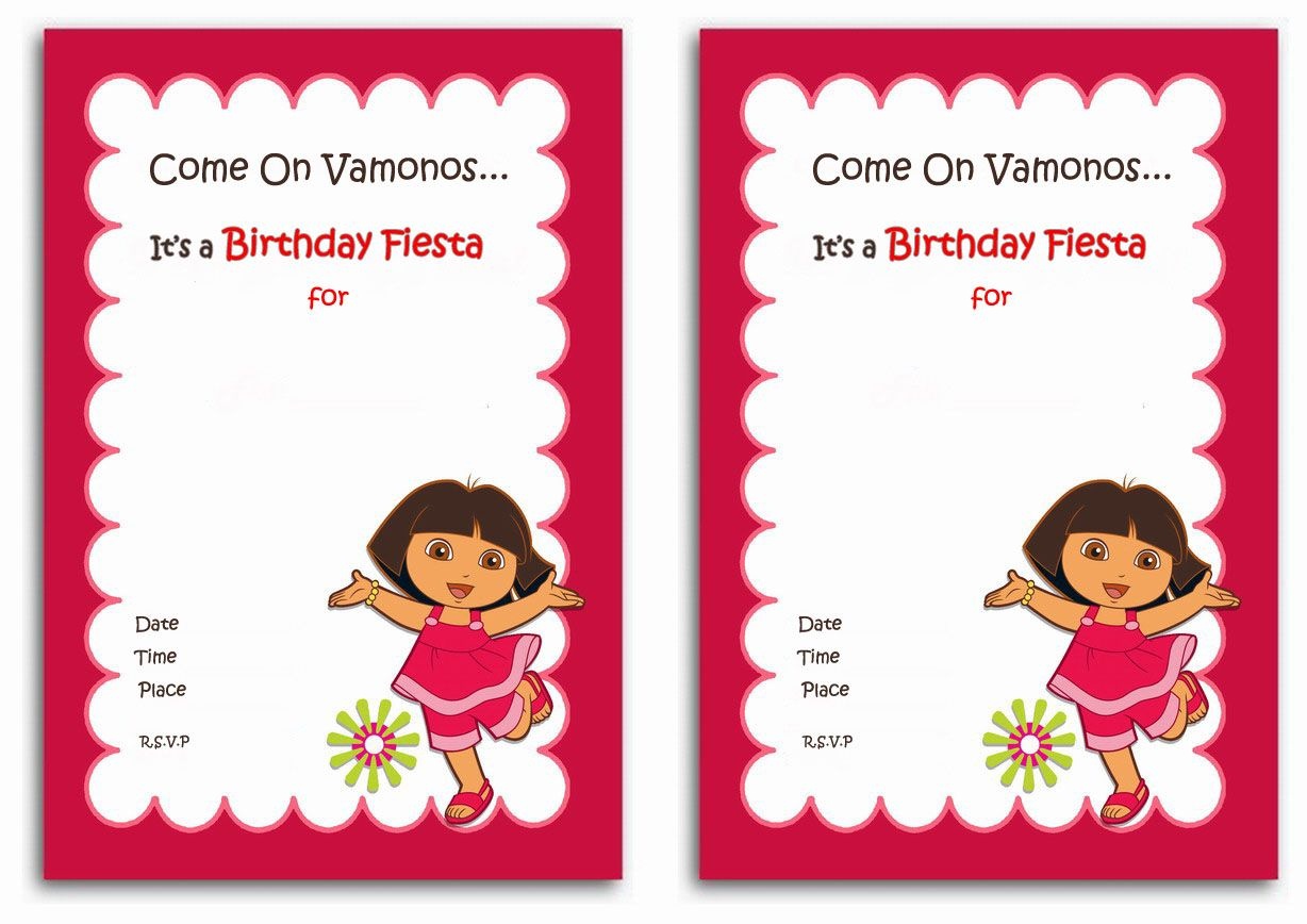 download-free-template-dora-the-explorer-birthday-party-invitations