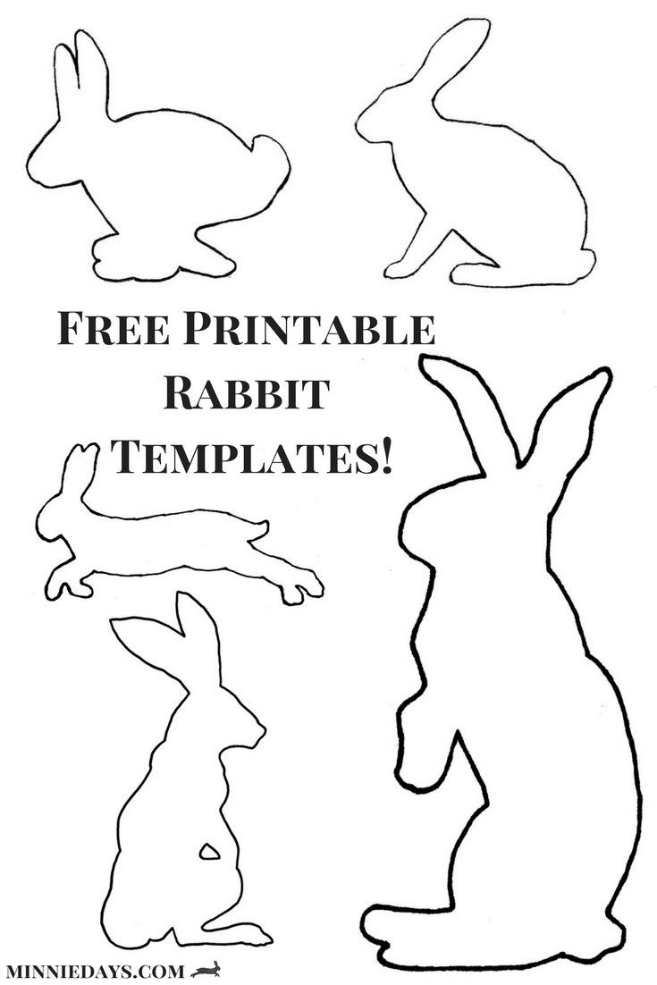 Download Your Free Printable Rabbit Templates Over On My Blog! | T - Free Printable Rabbit Template