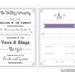 Downloadable Wedding Program Templates Free   Kaza.psstech.co   Free Wedding Printables Templates