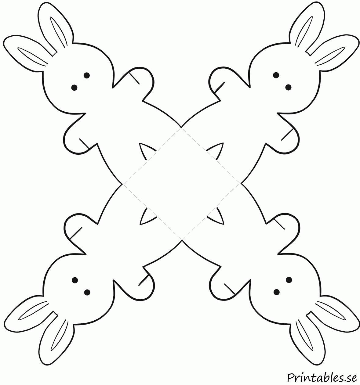 Easter Basket: Easter Bunny (Free Printable) - Free Printable Easter Baskets