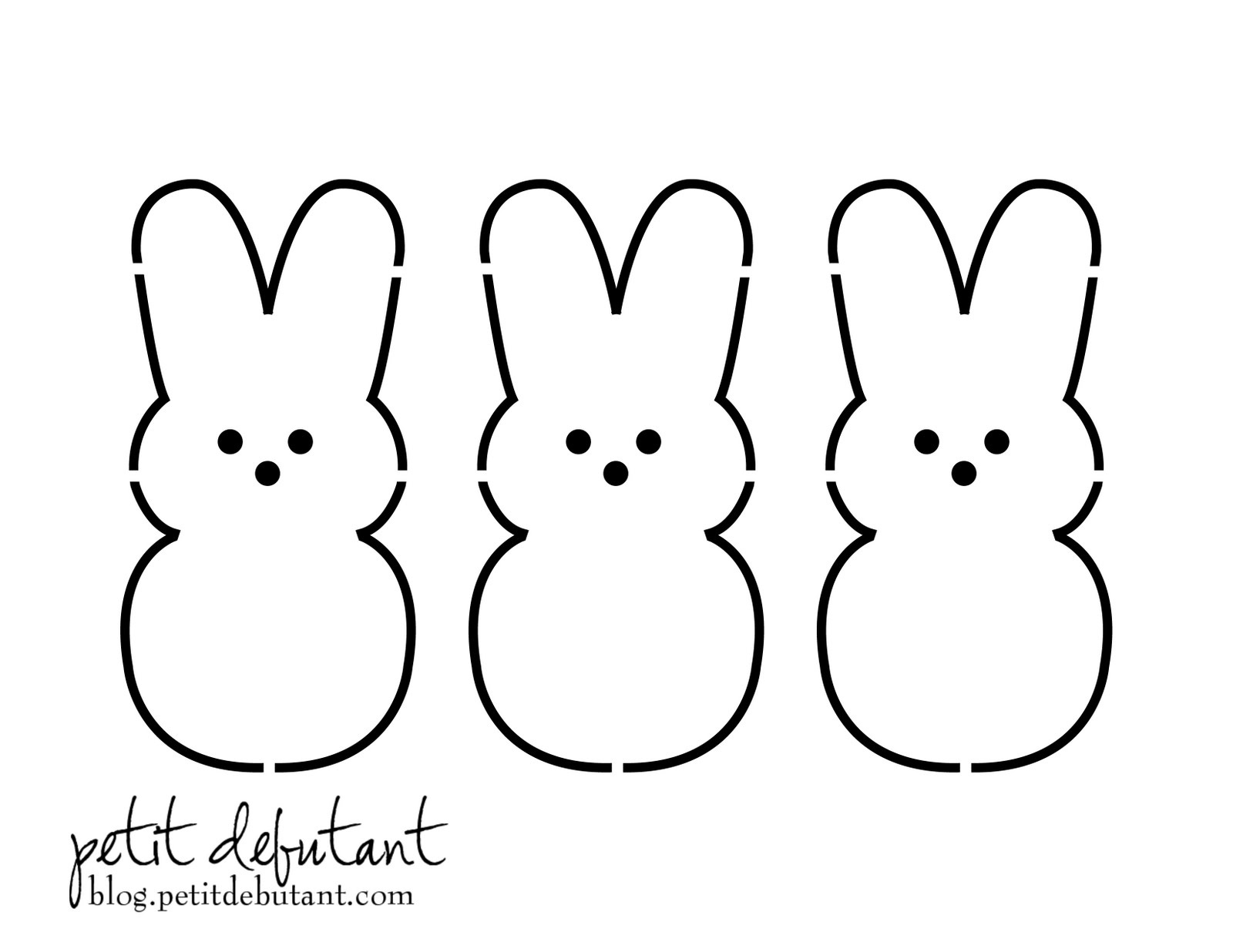 Easter Rabbit Templates Free – Hd Easter Images - Free Printable Rabbit Template