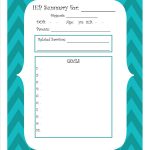 Easy And Simple Free Printable Iep Summary Sheet For Ecse Through   Iep At A Glance Free Printable