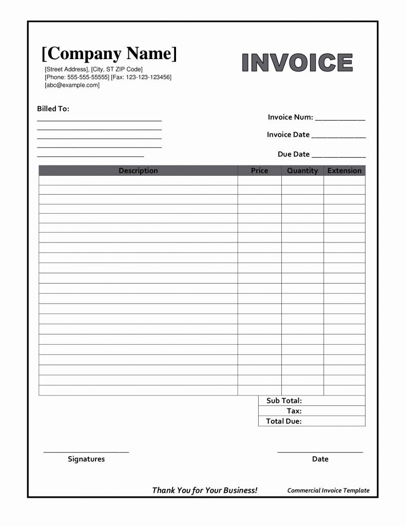 Copy Of A Blank Invoice Invoice Template Free 2016 Copy Of Blank Free Printable Invoice