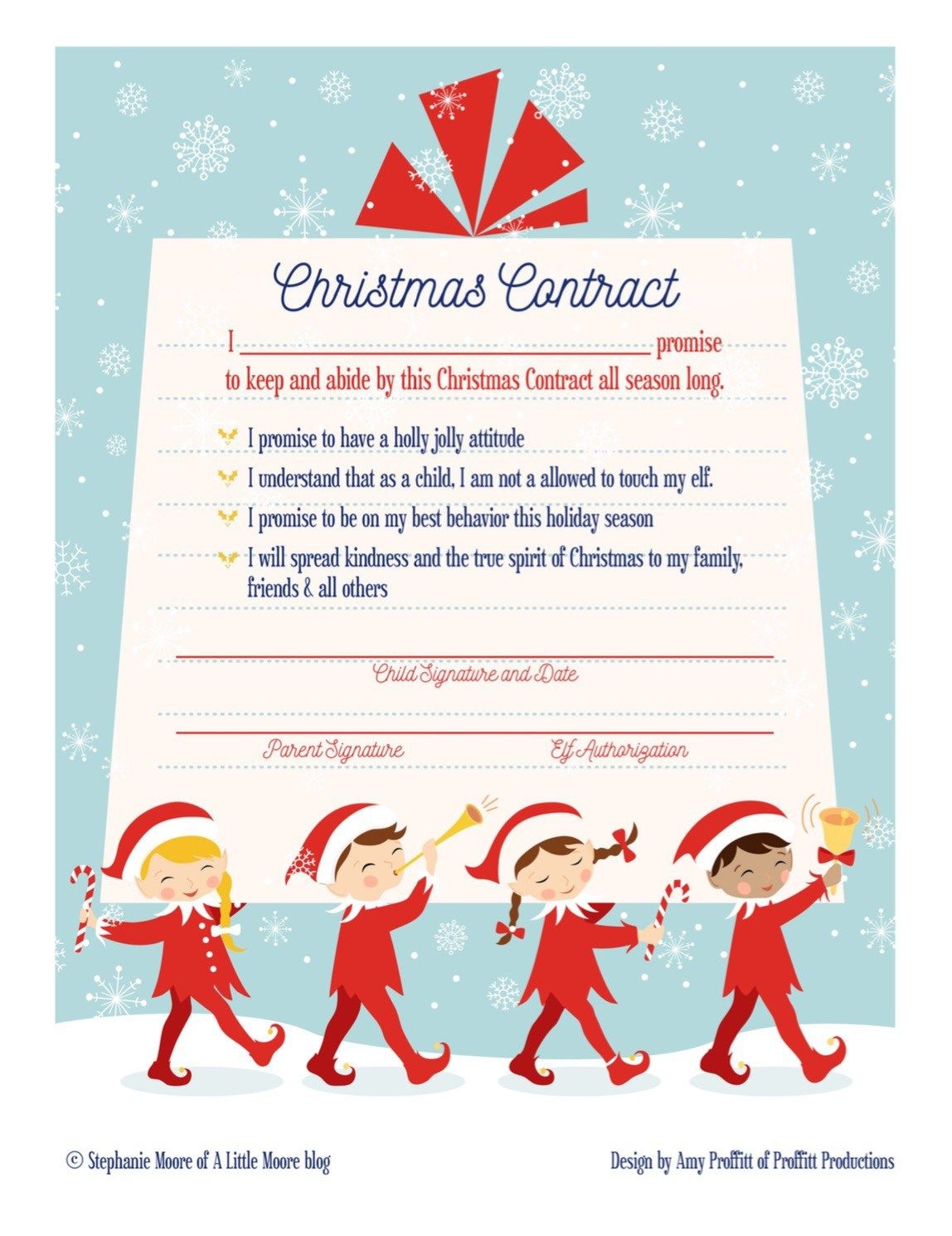 Elf On The Shelf Arrival Christmas Contract | Elf On The Shelf Ideas - Free Printable Elf On Shelf Arrival Letter