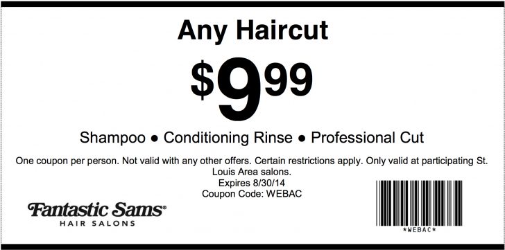 Supercuts Free Haircut Printable Coupon