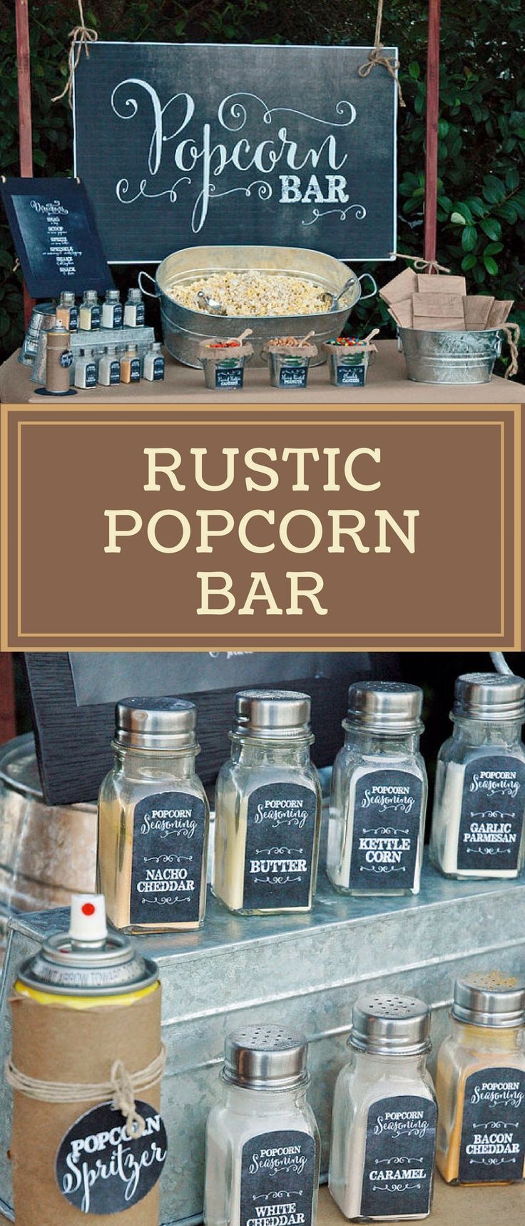 Farmhouse Style Party Decor, Chalkboard Style Labels To Create A - Free Printable Popcorn Bar Labels
