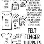 Felt Finger Puppets {Free Printable Template} | Finger Puppets   Free Printable Finger Puppet Templates