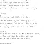 Fill My Cup Lord   Christian Gospel Song Lyrics And Chords   Free Printable Lyrics To Christian Songs
