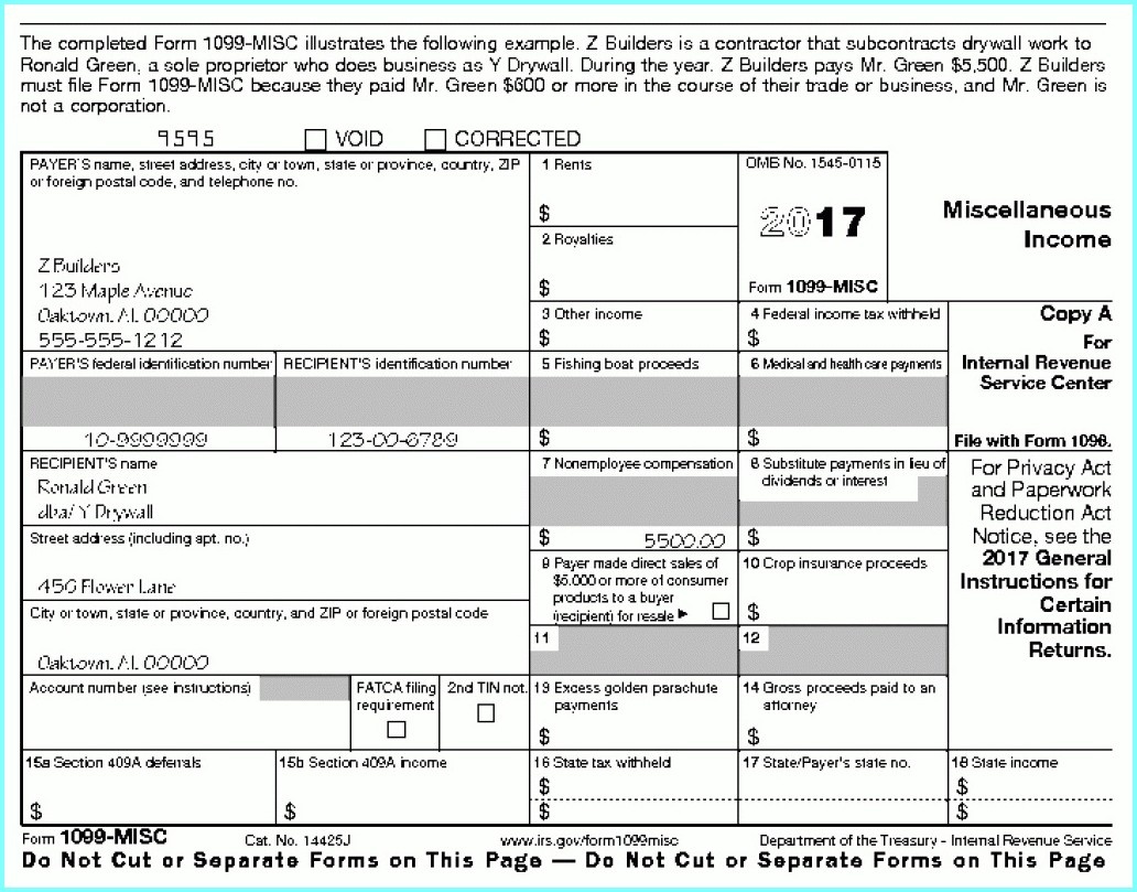 Fillable 1099 Form 2017 Irs - Form : Resume Examples #jjqkkgaqg7 - Free Printable 1099 Form 2018