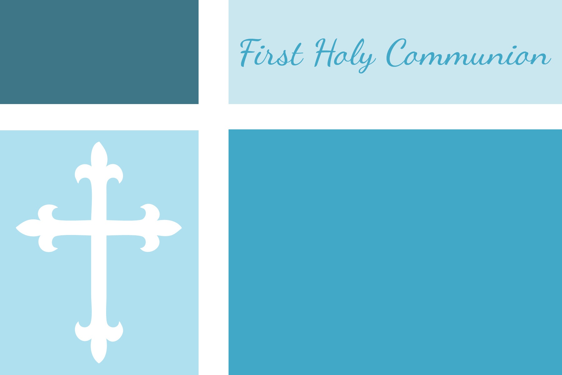 First Communion, Baptism, And Confirmation Invitations Or - First Communion Printables Free