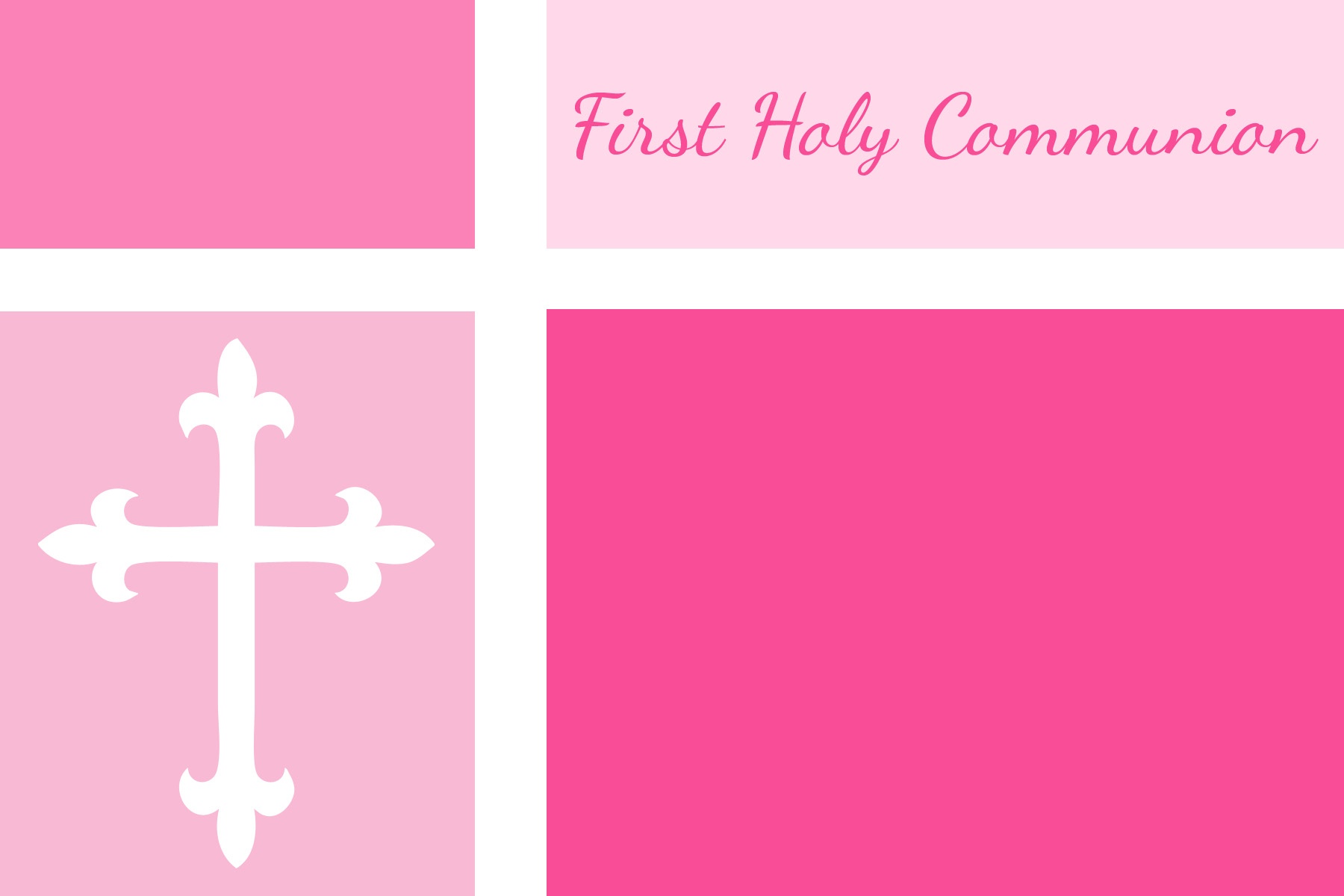 First Communion, Baptism, And Confirmation Invitations Or - Free Printable First Communion Invitation Cards
