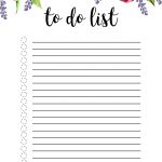 Floral To Do List Printable Template   Paper Trail Design   Free Printable List Paper