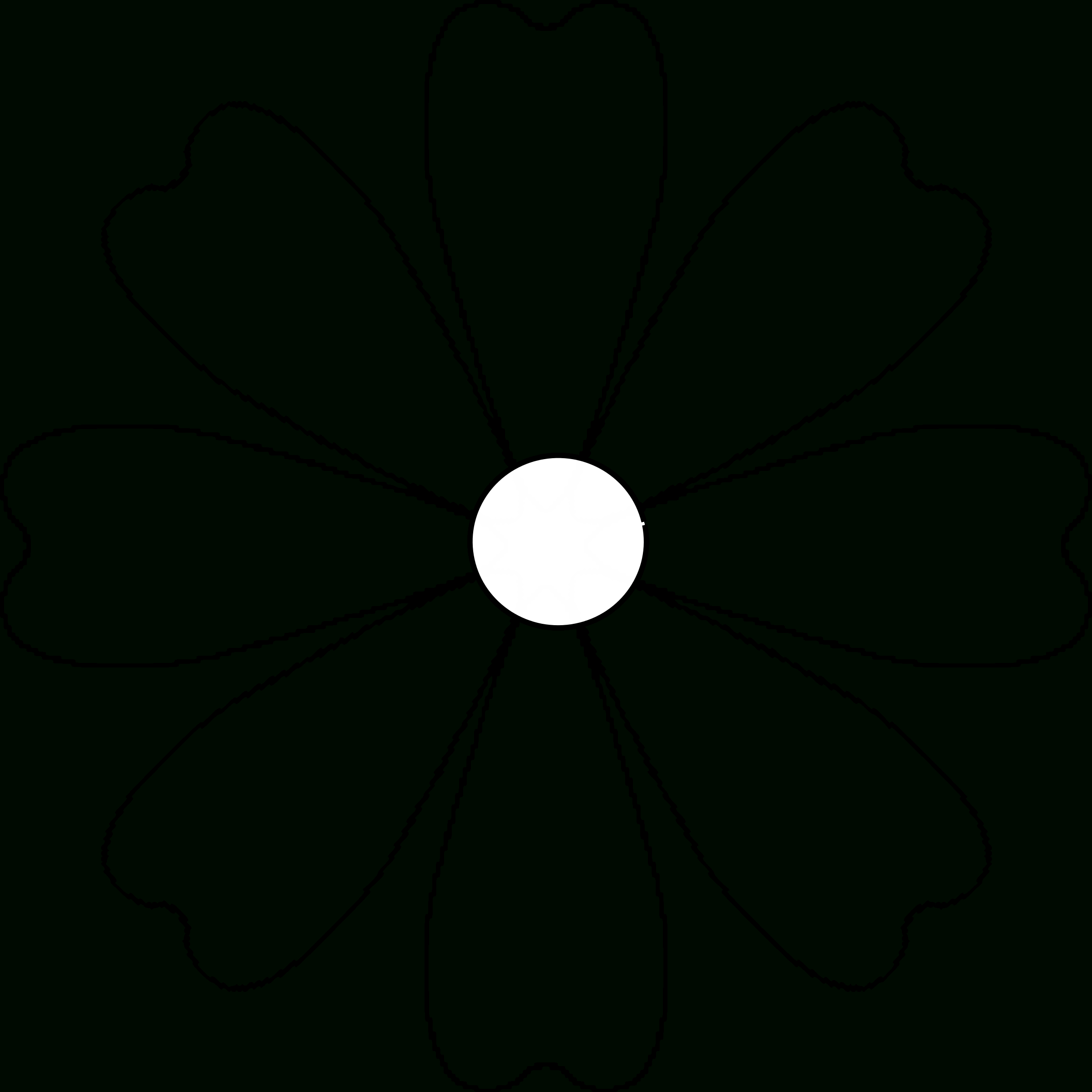 Flower Pattern For Jack O Lantern | Flower Jack-O-Lanterns | Flower - Free Printable Flower Applique Patterns