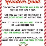 Food Recipes On | Kids | Magic Reindeer Food, Reindeer Food   Free Printable Reindeer Dust Poem