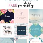 Free 2019 Vision Board Printables! | A House Full Of Sunshine   Free Weight Loss Vision Board Printables