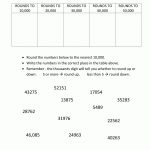 Free 4Th Grade Math Worksheets Rounding Big Numbers 1   Free Printable 4Th Grade Rounding Worksheets